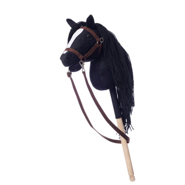 Koń na kiju HoppiHorse HobbyHorse A4 black
