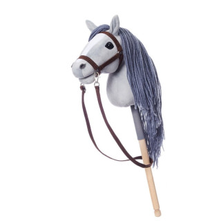 Koń na kiju HoppiHorse HobbyHorse A4 grey | Sklep jeździecki Horse-Trade.pl