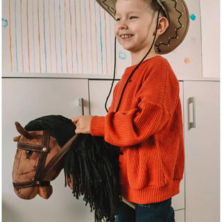 Pluszak TED Pluszak Koń na kiju z lejcami
