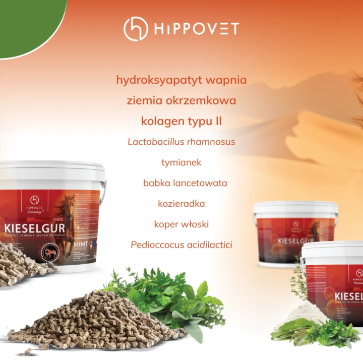 Krzem HIPPOVET Kieselgur Forte 5kg