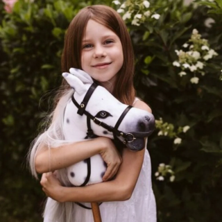 Koń na kiju ASTRUP Magic HobbyHorse z wędz.