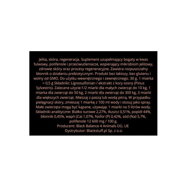 Supl.na wrzody BLACK STUFF BlackBalanceProszek 30g