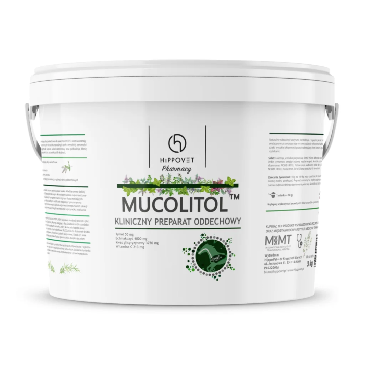 Preparat oddechowy HIPPOVETPharmacy Mucolitol 3kg