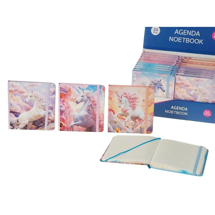 Notes z gumką ADAR Kratka Jednorożec