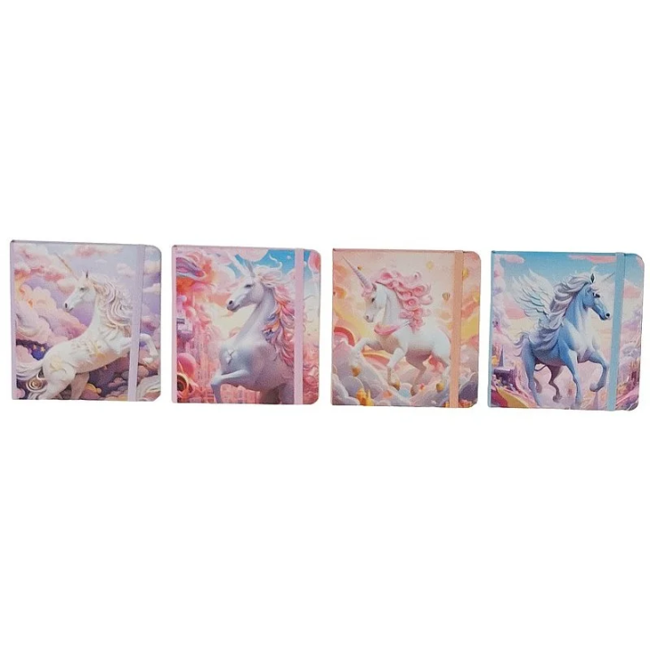 Notes z gumką ADAR Kratka Jednorożec