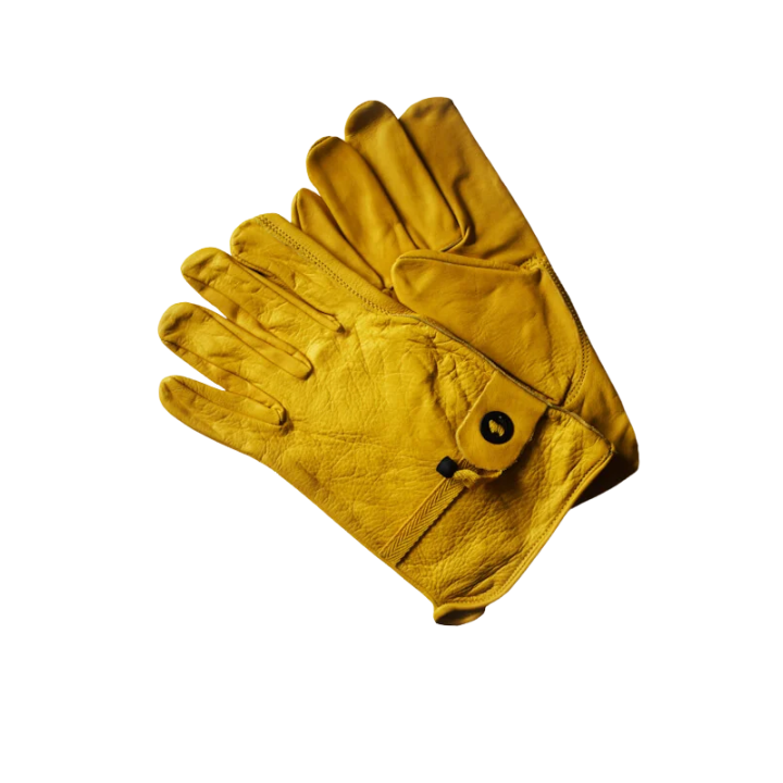 Rękawiczki jeździeckie WILDBILL yellow skóra S