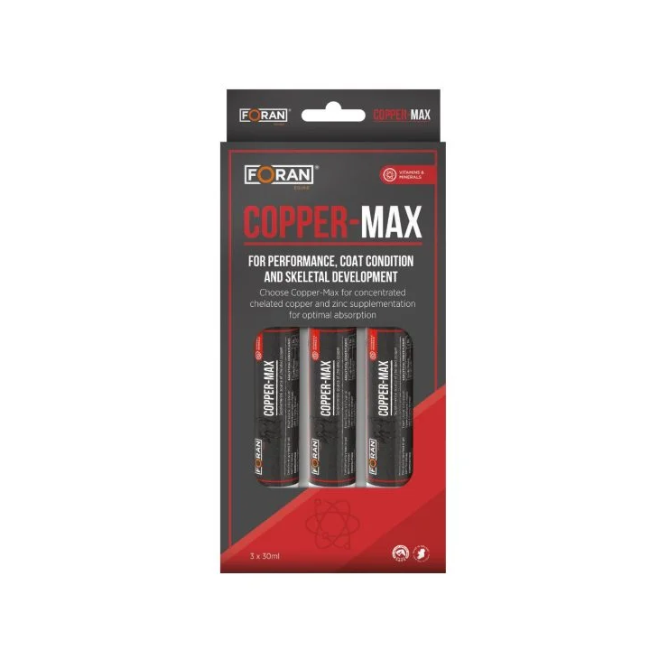 Suplement FORAN CopperMax Miedz strzyk. 3x30ml | Sklep jeździecki Horse Trade.pl
