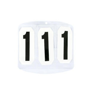 Numerek startowy CANTERCLUB kwadratowy na rzep