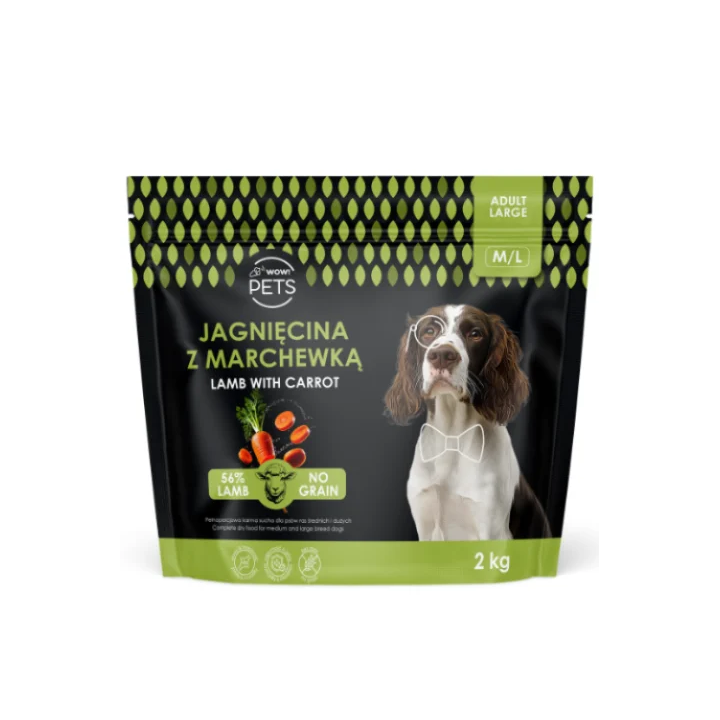 Sucha Karma WOW!PETS Jagnięcina/Marchew PiesML 2kg