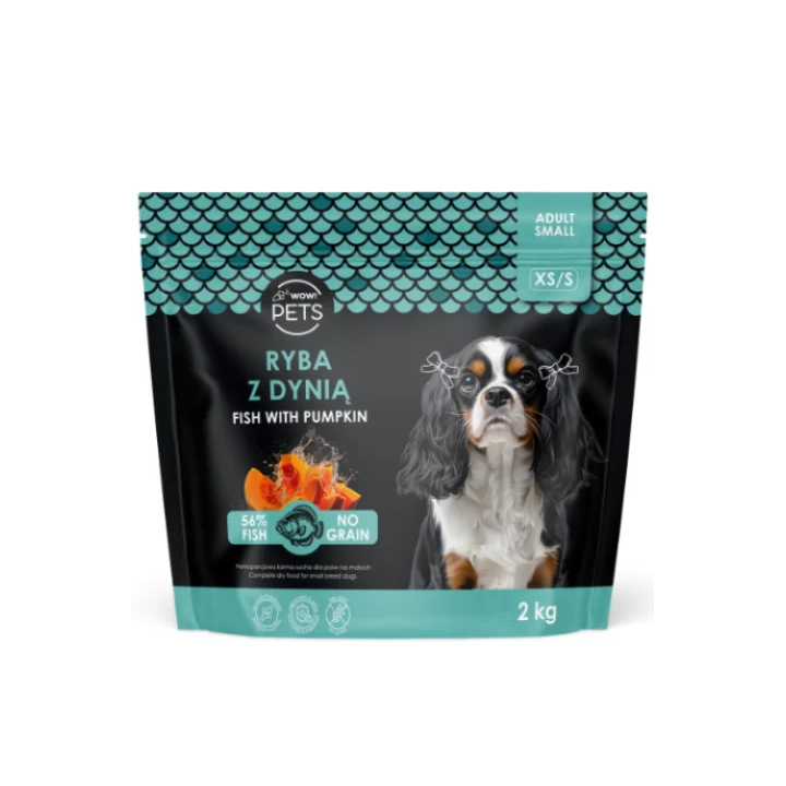 Sucha Karma WOW!PETS Ryba/Dynia PiesXSS 2kg