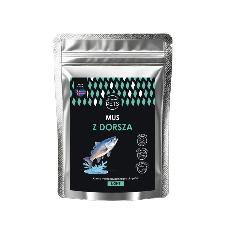 Karma saszetka dla psa WOW!PETS Mus z Dorsza 100g