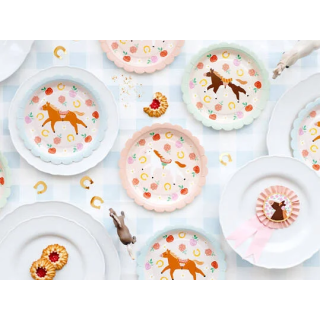 Talerzyki papierowe PARTYDECO Konik 6szt