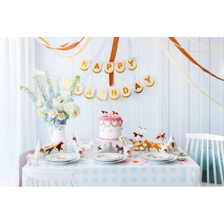 Talerzyki papierowe PARTYDECO Konik 6szt