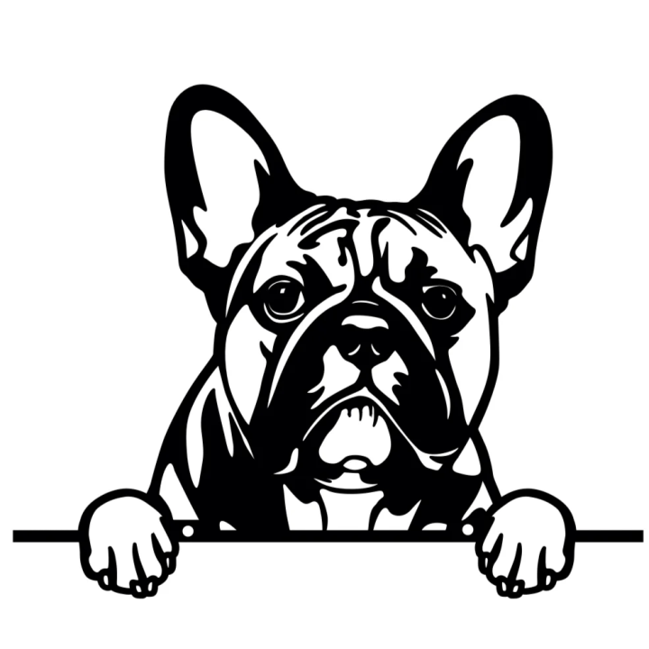 Wieszak metalowy DECORMETAL Bulldog 21cm