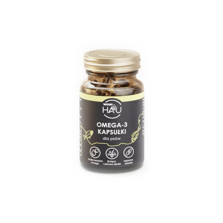 Suplement dla psów WOW!PETS Omega-3 60kap.