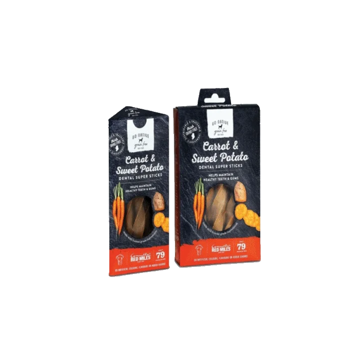 Gryzaki dla psa GO NATIVE Dental carr/potato 150g