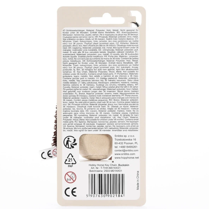 Breloczek HoppiHorse HobbyHorse beige 12cm