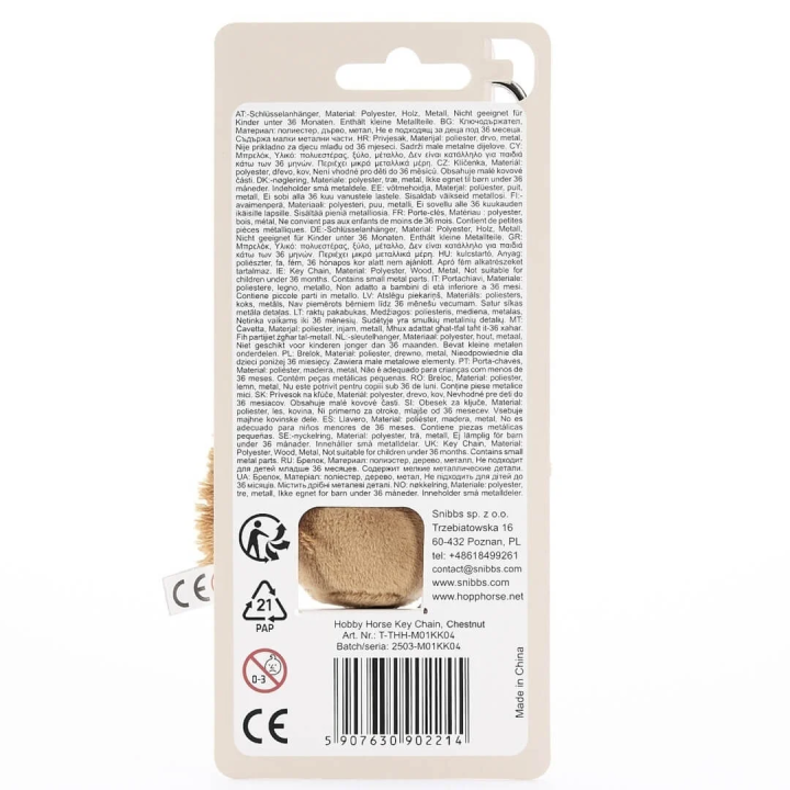 Breloczek HoppiHorse HobbyHorse chestnut 12cm