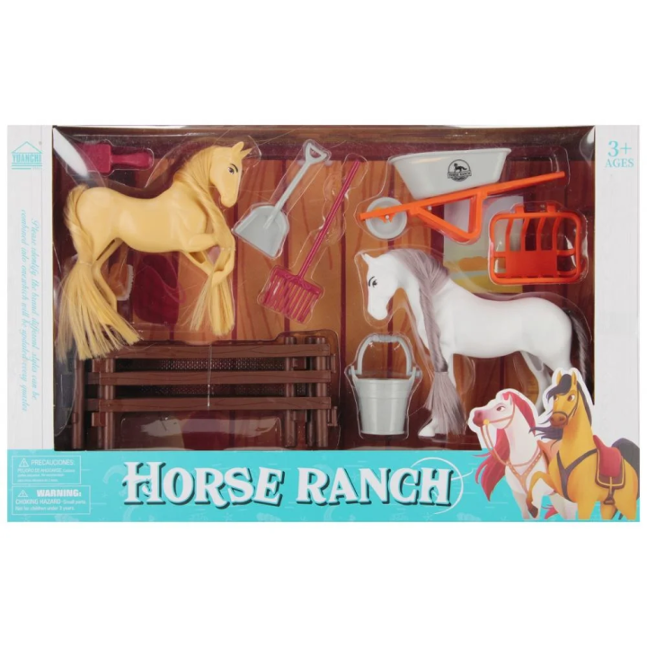 Konik z akcesoriami MEGACREATIVE HorseRanch