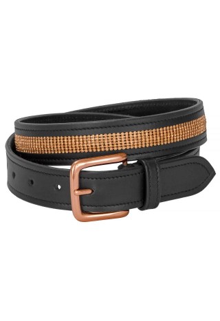 10810007 Leather belt EQ.QUEEN SmallDiamonds black-rosegold 3.jpg