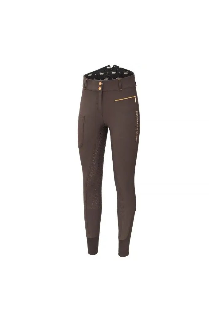 11310871 Breeches EQ.QUEEN Islington 23AW dark teak front.webp
