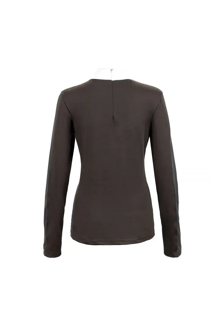 11010321 Competition shirt EQ.QUEEN Charlotte 23AW espresso back.webp