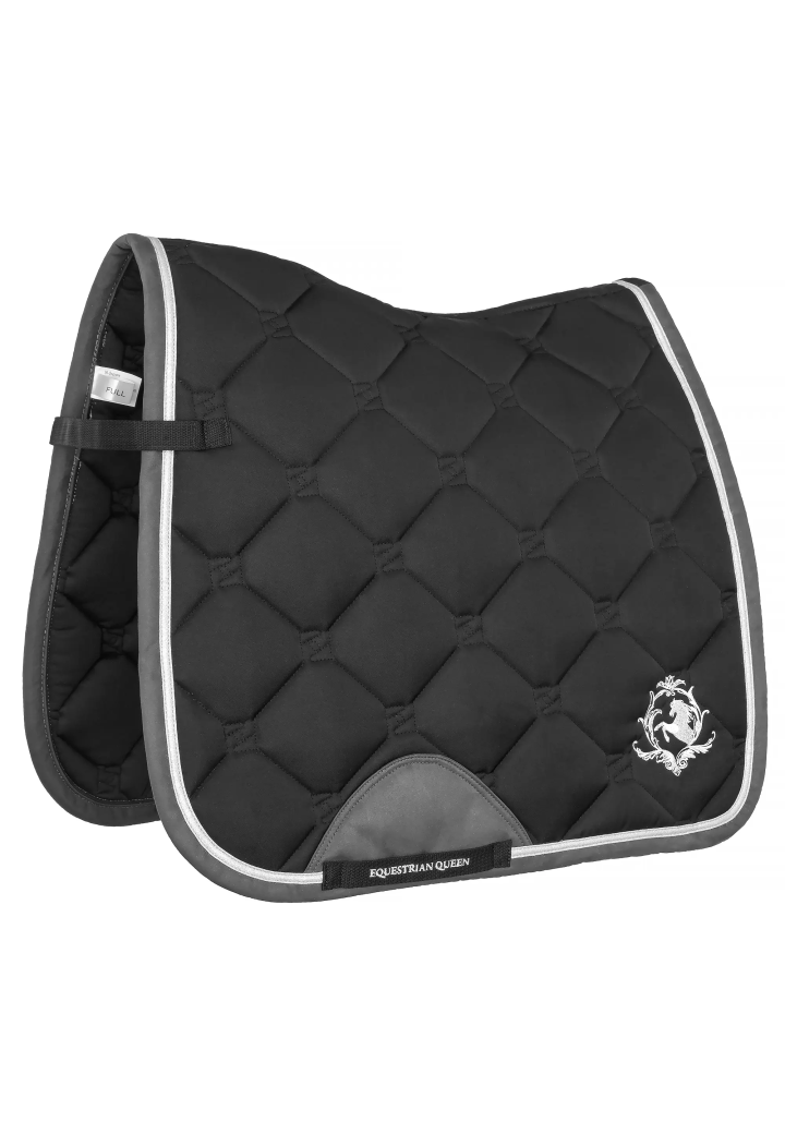 20410036_ Saddle pad EQ.QUEEN Riga  black DR.webp
