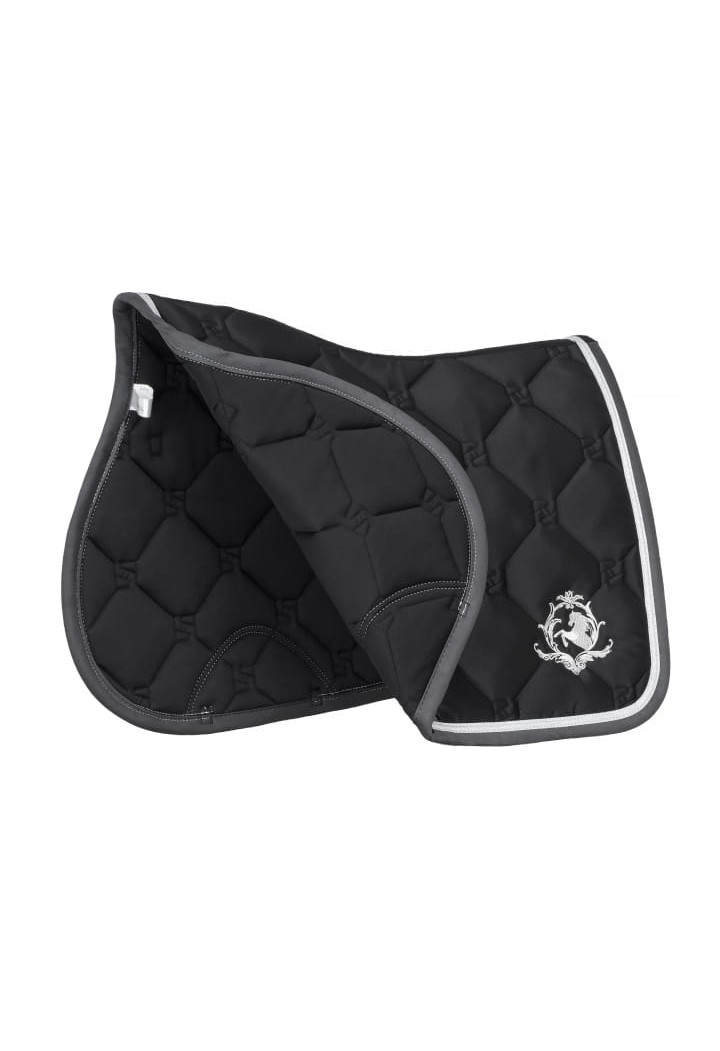 20410036_ Saddle pad EQ.QUEEN Riga  black VS detail.jpg