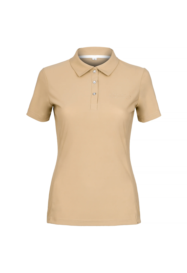 10410751_Polo shirt EQ.QUEEN Andrea 25SS sand front.webp