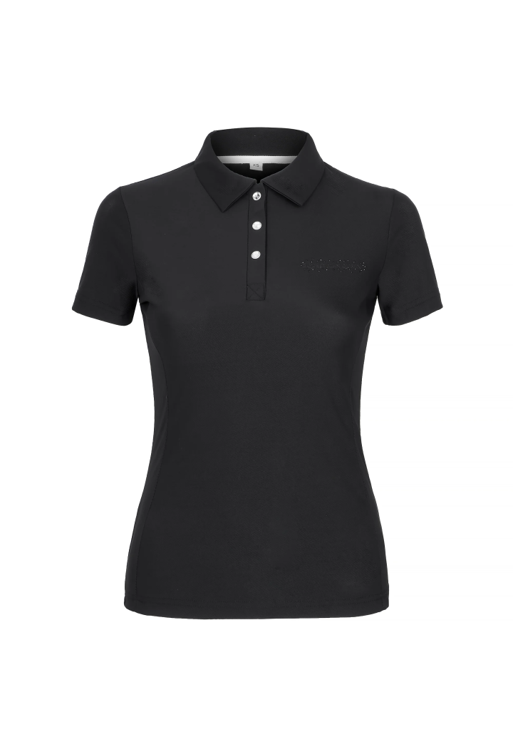 10410751_Polo shirt EQ.QUEEN Andrea 25SS black front.webp