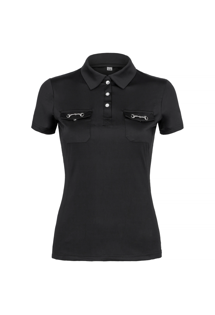 10410761_Polo shirt EQ.QUEEN Khloe 25SS black front.webp