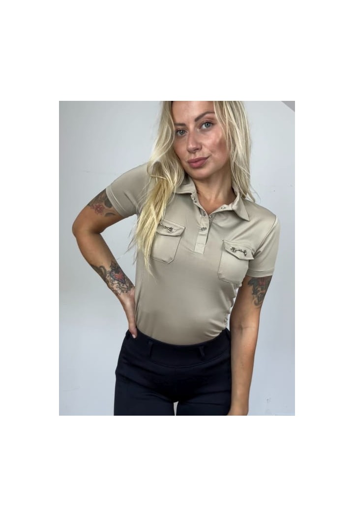 10410761 Koszulka polo EQ.QUEEN Khloe 25SS dark beige zoom.jpg