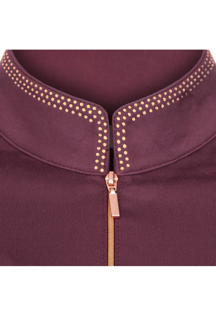 10410781 Koszulka EQ.QUEEN Mackenzie2.0 25AW plum detail2.jpg