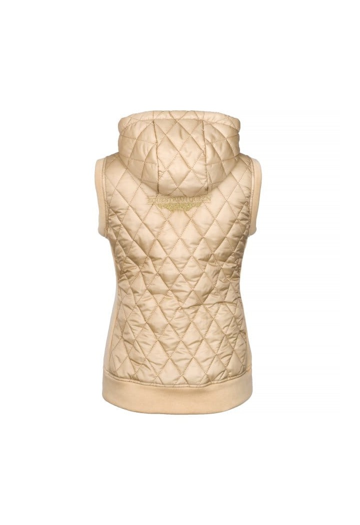 10210161 Kamizelka EQ.QUEEN Blakely 25AW nougat back.jpg