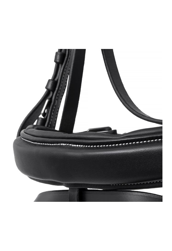 Ogłowie EQ QUEEN Firebird black detal nachrapnik.jpg