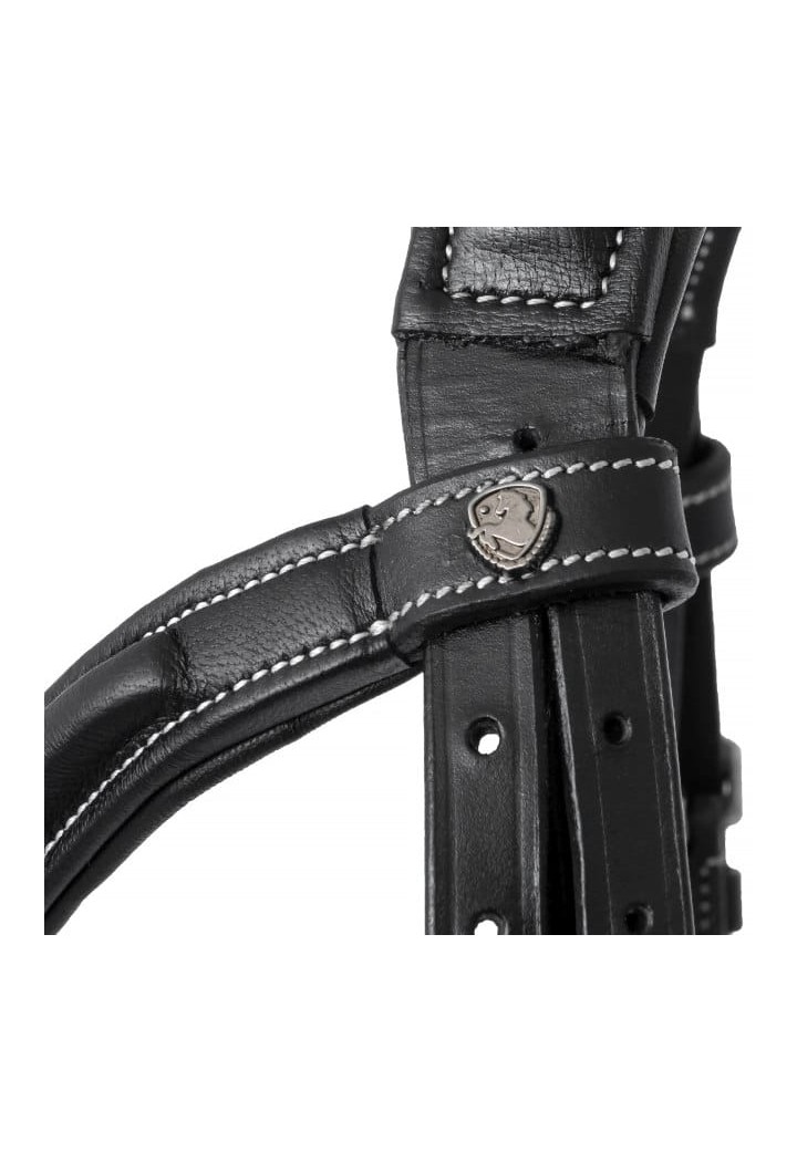 Ogłowie EQ QUEEN Firebird black detal logo.jpg