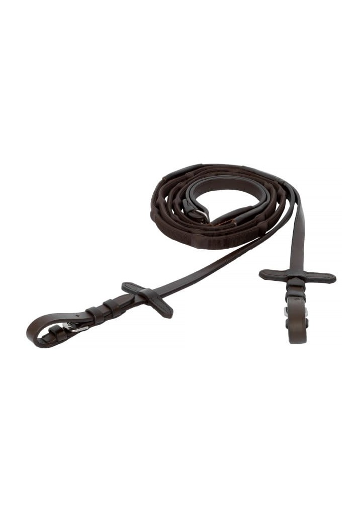Wodze EQ QUEEN Magna gumowe brown.jpg